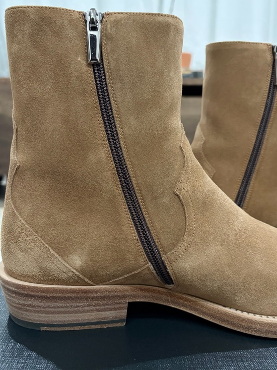 Stuart Weitzman Augustine Nubuck / Suede Leather Boot Chestnut / Tan